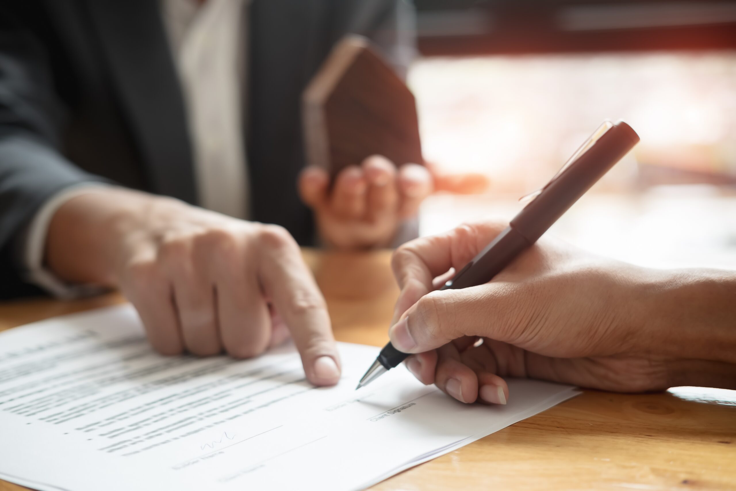 Signing contract to secure London office