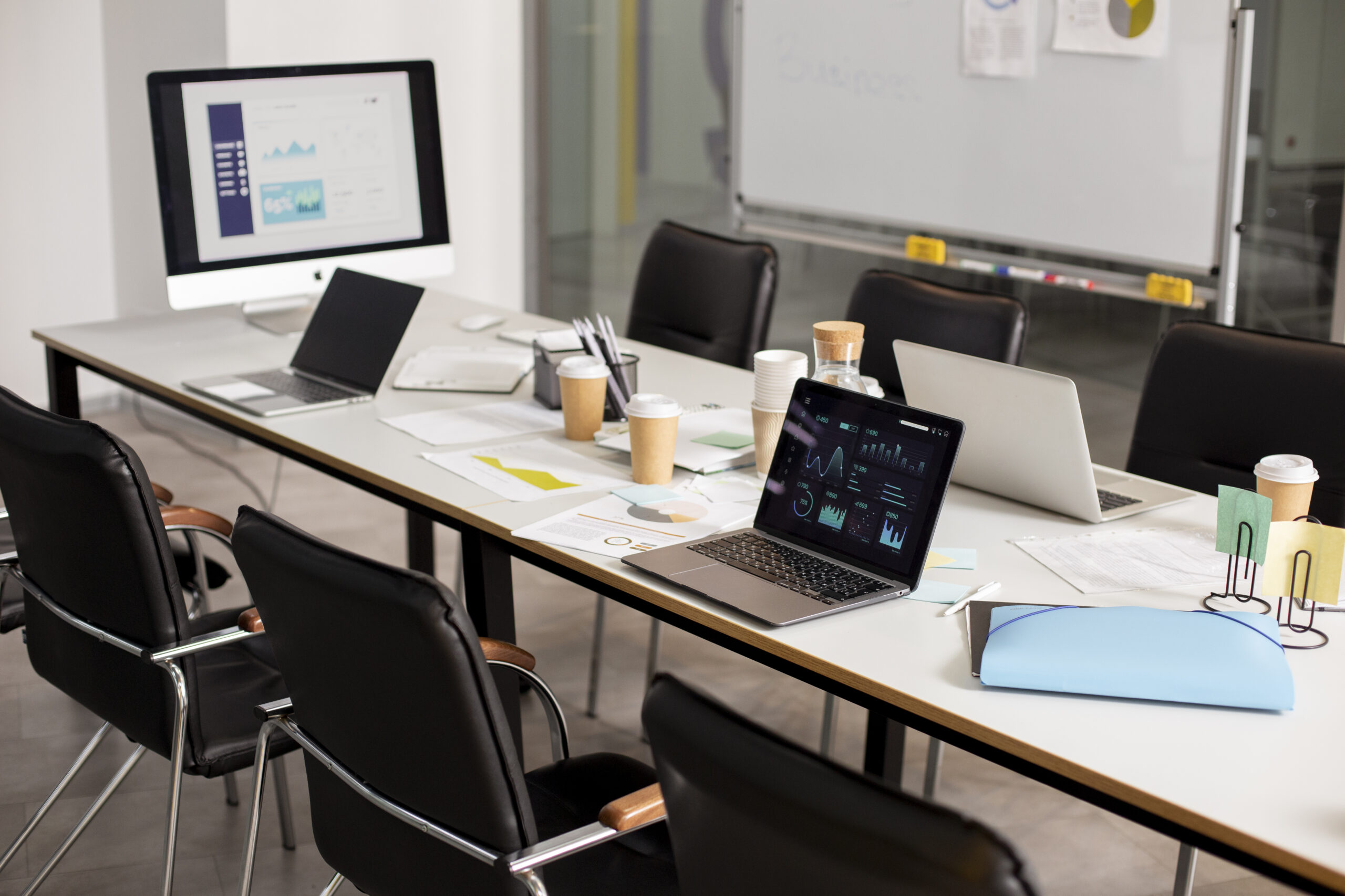 Modern equipped computer lab office space