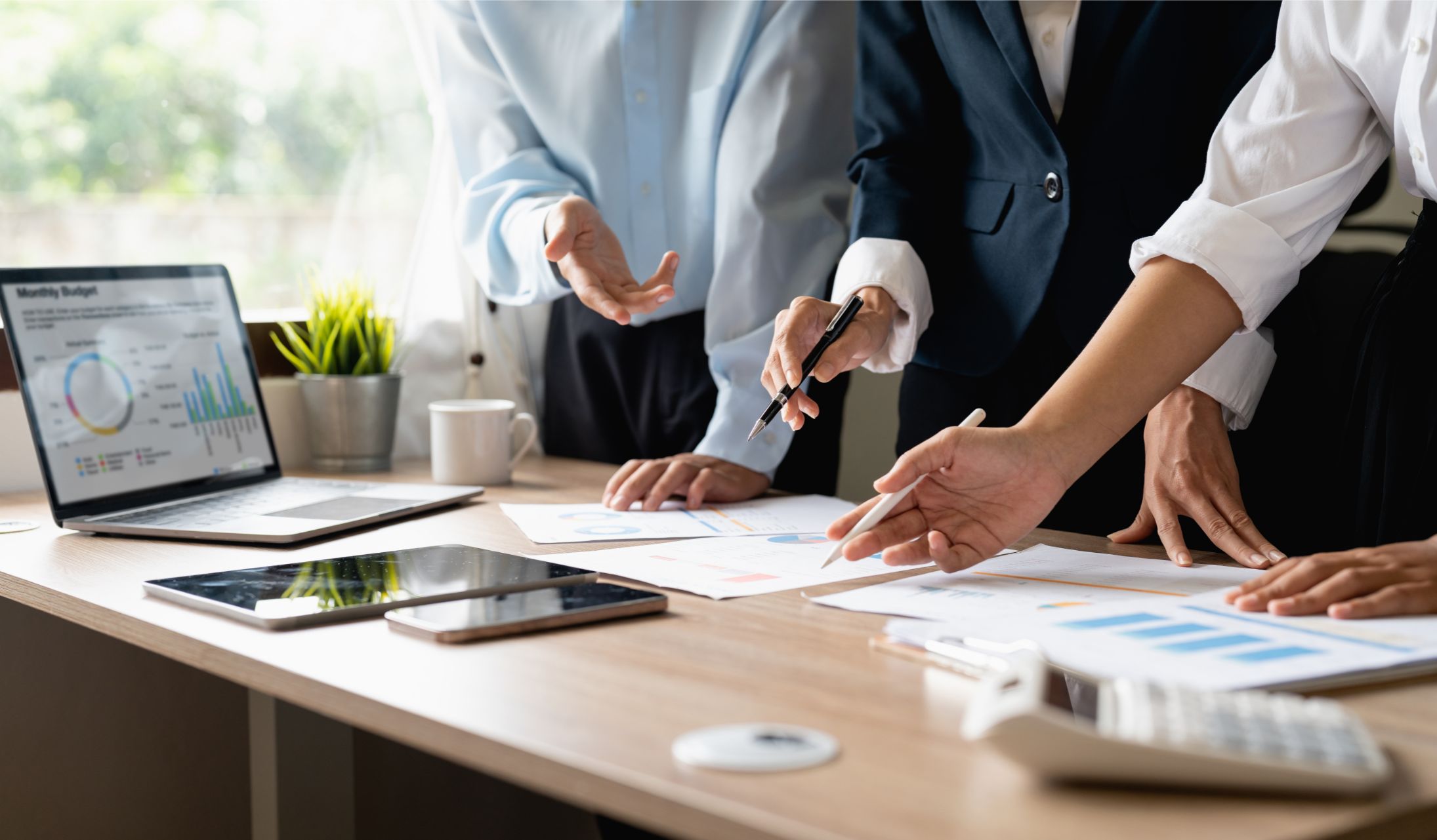Employees forming a workplace strategy