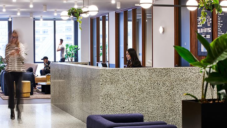 TOG One Canada Square reception desk