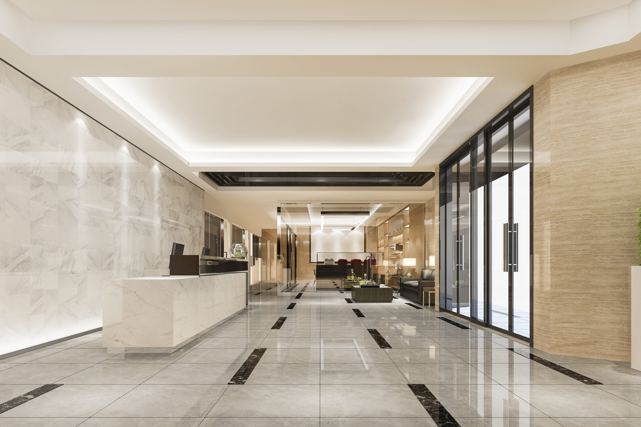 Serviced office reception