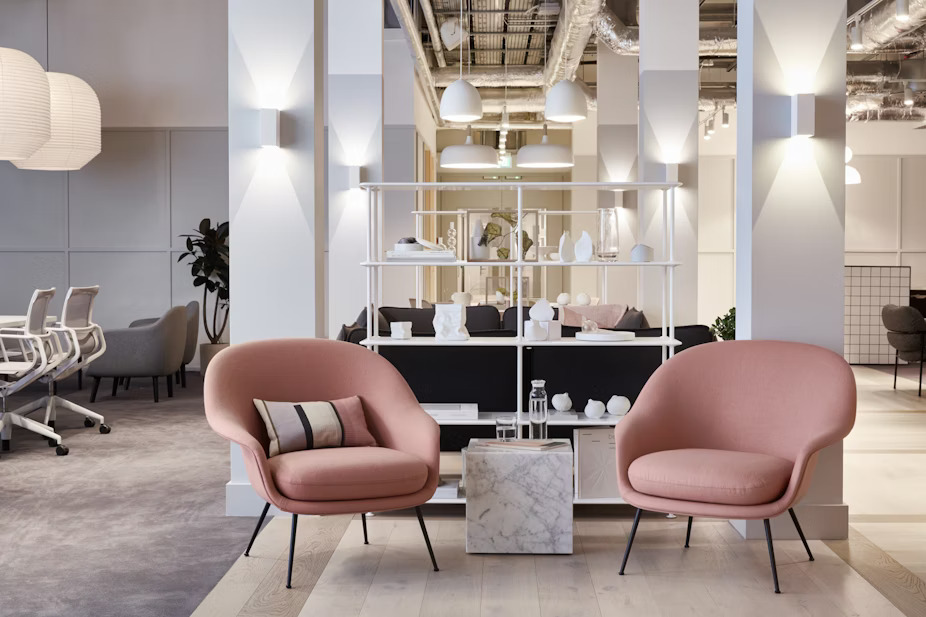 Office space chairs in Scott House