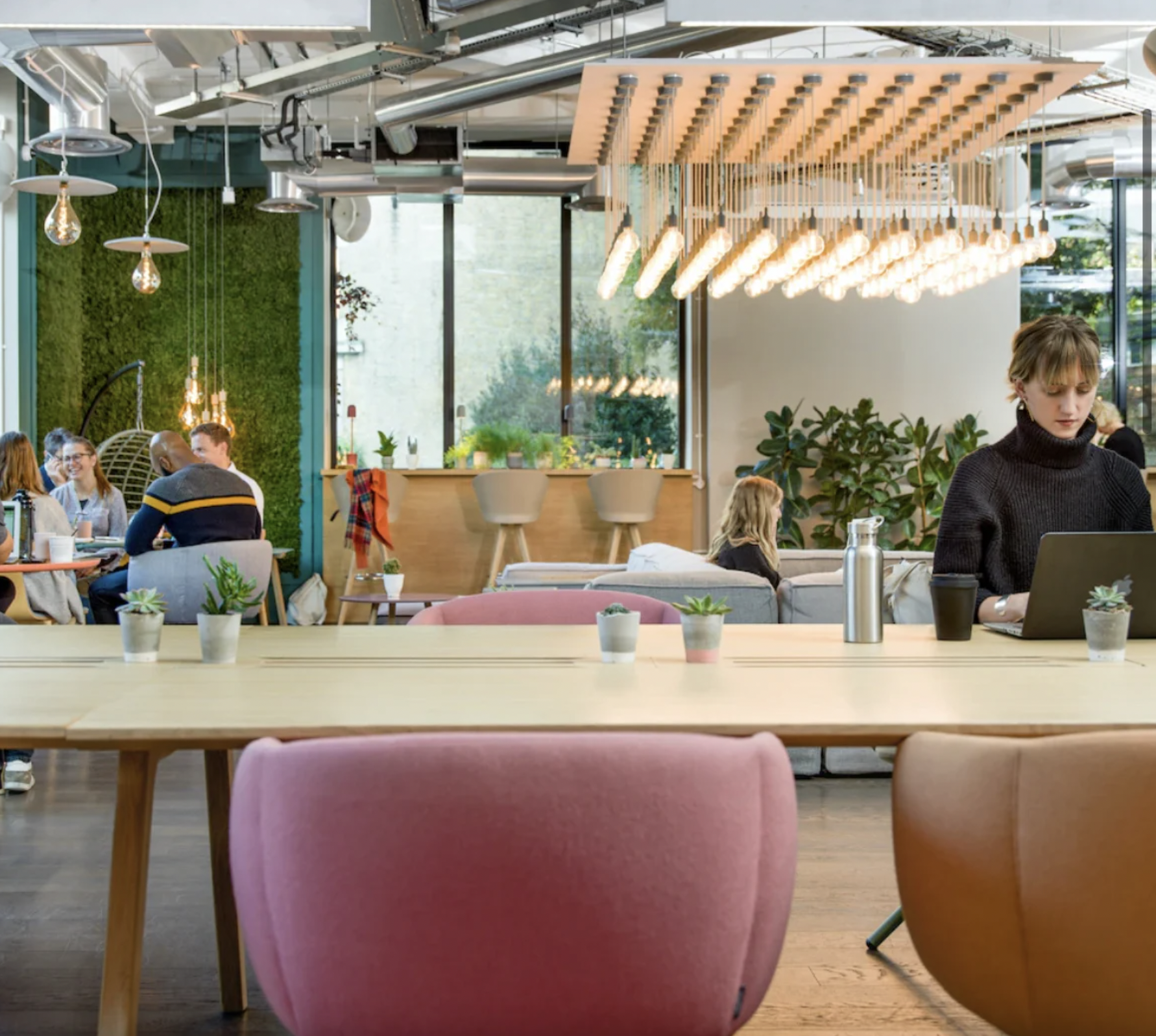 Office breakout space in Borough, London Bridge