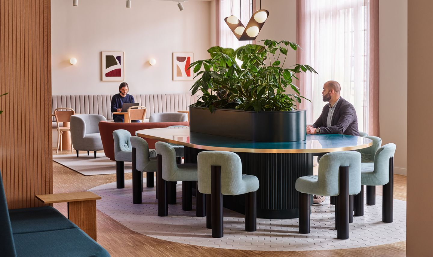 Liberty House office space breakout area