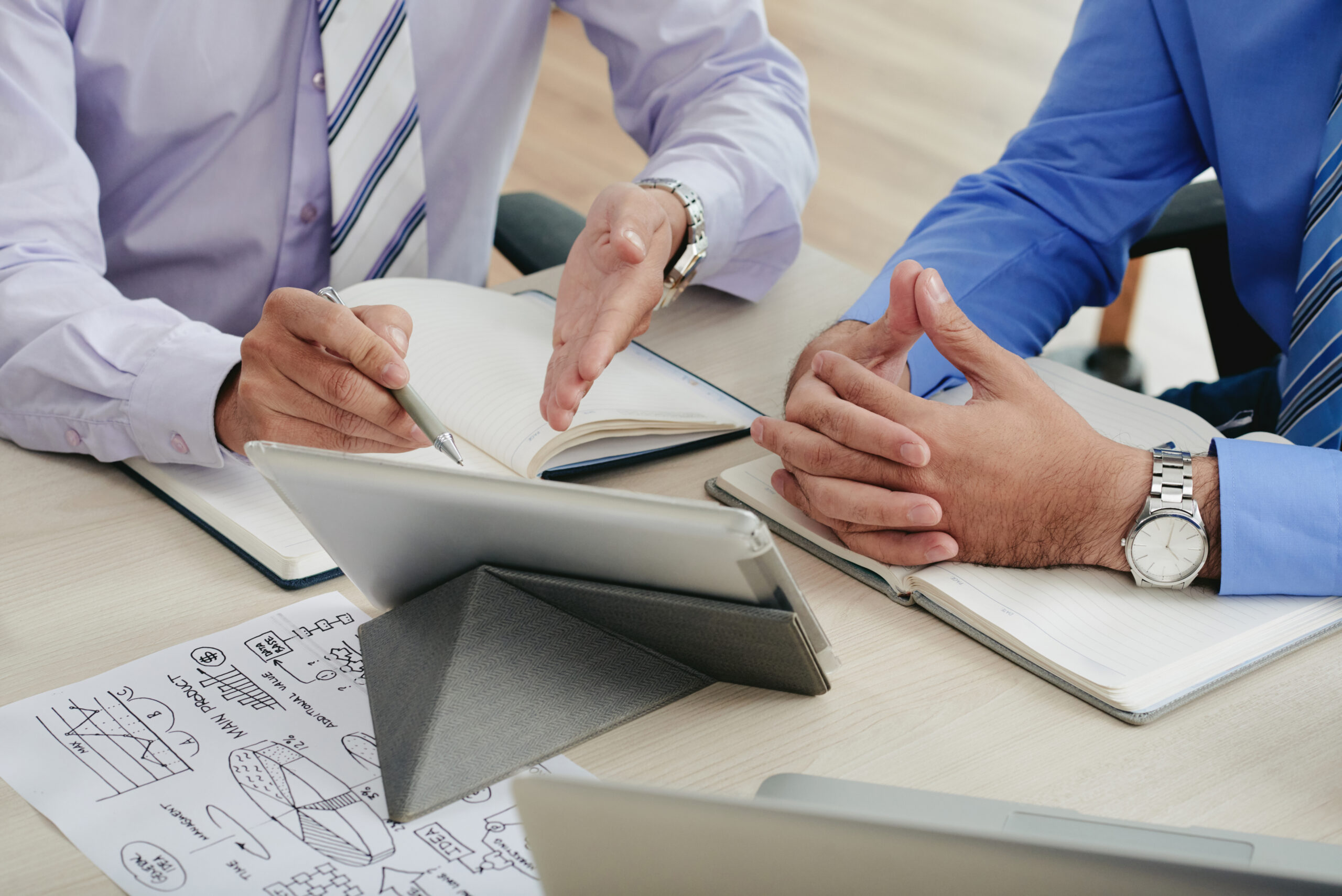 Workplace consultants working together